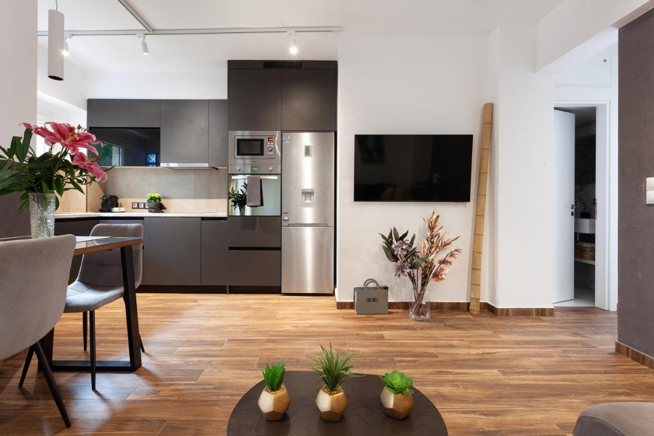 Seaside Apartment By Flisvos Marina Athena Bagian luar foto